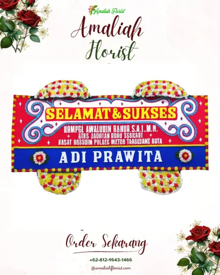 Papan Bunga Ucapan Selamat Segulung